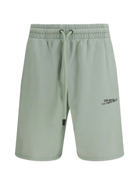 Pantaloni scurti Off-White verzi
