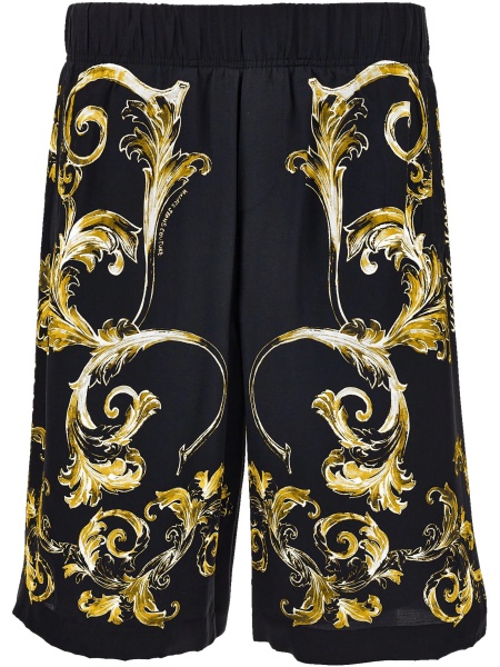 Pantaloni scurti Versace Jeans Couture negri