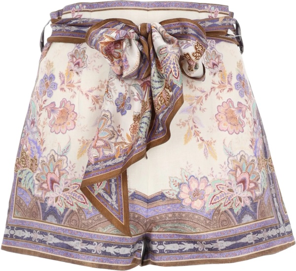 Pantaloni Shorts Con Foulard "Luna"