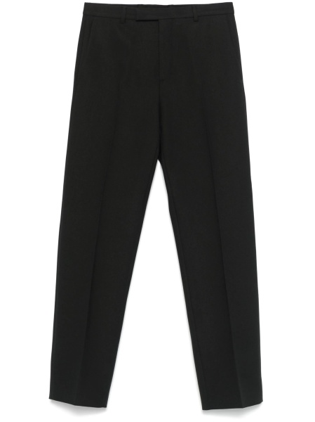 Pantaloni slim fit Gucci negri din polyester