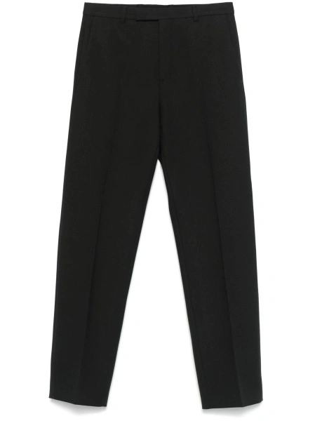 Pantaloni slim fit Gucci negri din polyester