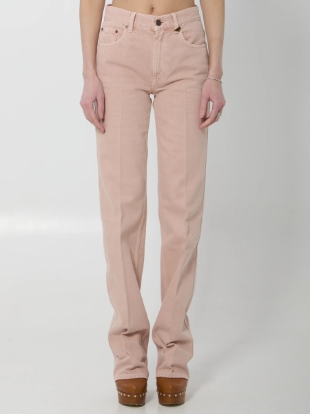 Pantaloni Straight Leg Jeans In Denim