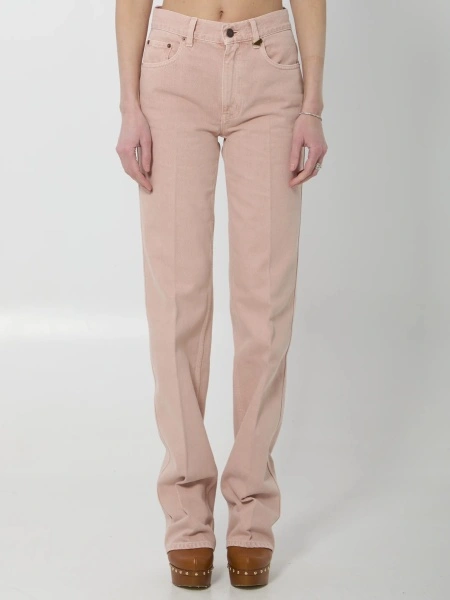Pantaloni Straight Leg Jeans In Denim
