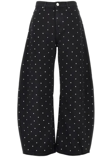 Pantaloni Studded Barrel Fit jeans