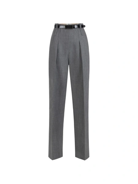 Pantaloni talie inalta Elisabetta Franchi gri