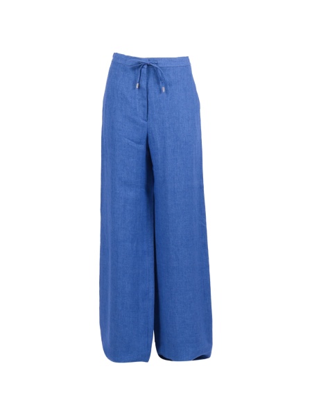 Pantaloni talie inalta MaxMara Studio albastri