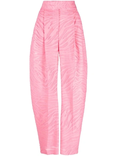 Pantaloni talie inalta THE ATTICO roz