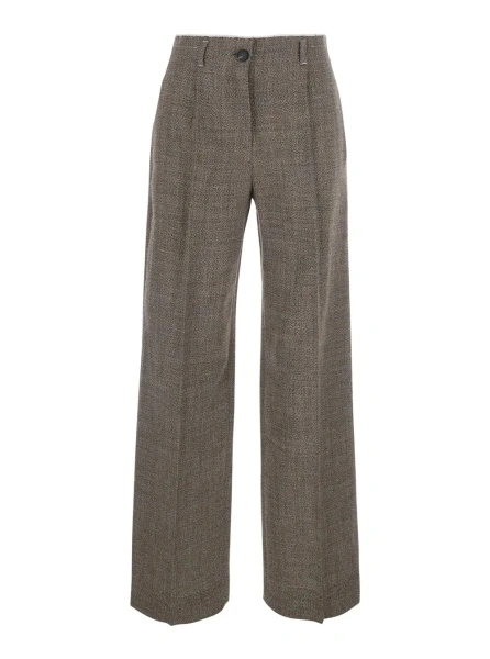 Pantaloni TELA gri din lana 'Martini'