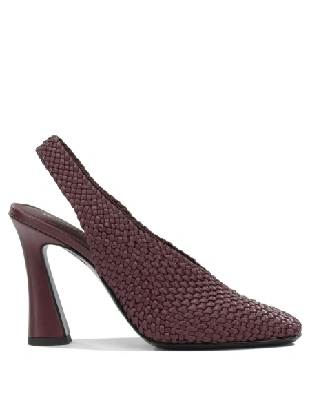 Pantofi 90MM Woven Slingbacks