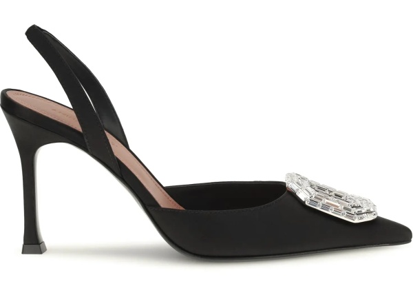 Pantofi Camelia satin Slingback Pumps