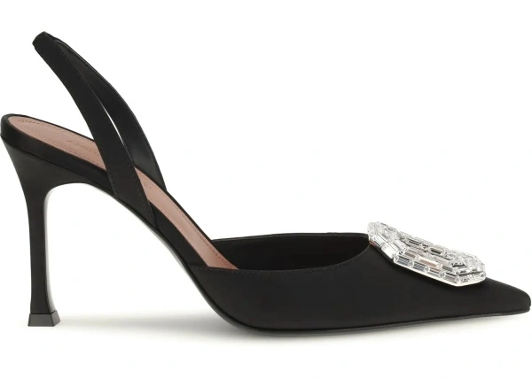 Pantofi Camelia satin Slingback Pumps
