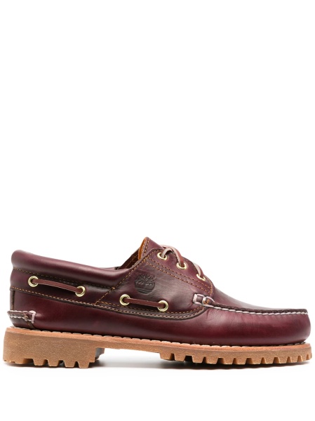 Pantofi de navigatie Timberland rosii din piele