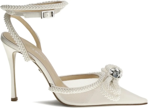 Pantofi Double bow satin Pumps