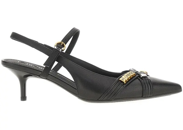 Pantofi Nappa leather slingback pumps with charms