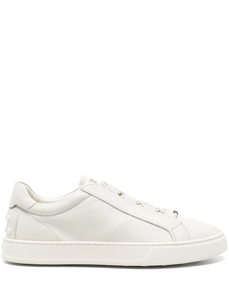 Pantofi slip-on TOD'S albi din piele
