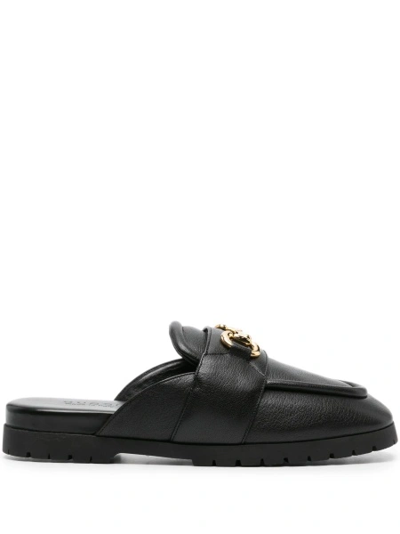 Papuci Gucci Horsebit negri din piele
