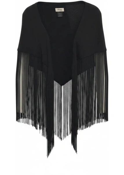Poncho Otto d ame negru