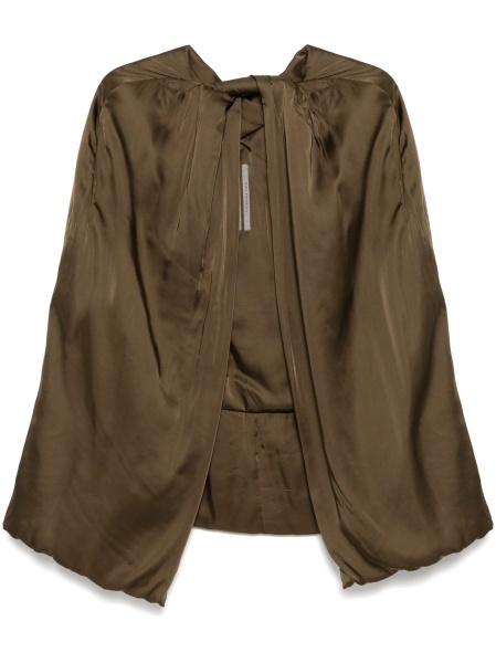 Poncho Rick Owens maro din vascoza si acetat