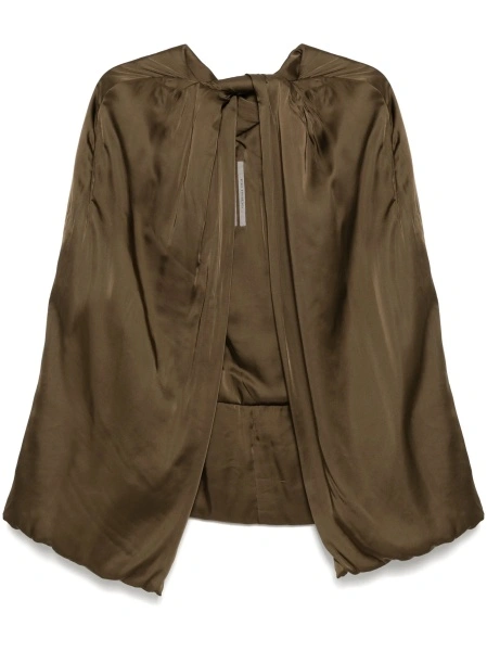 Poncho Rick Owens maro din vascoza si acetat