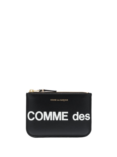 Portofel Comme des Garçons negru din piele