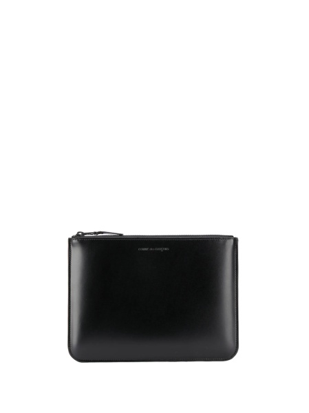 Portofel Comme des Garçons negru din piele
