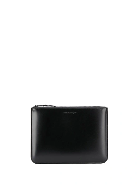 Portofel Comme des Garçons negru din piele