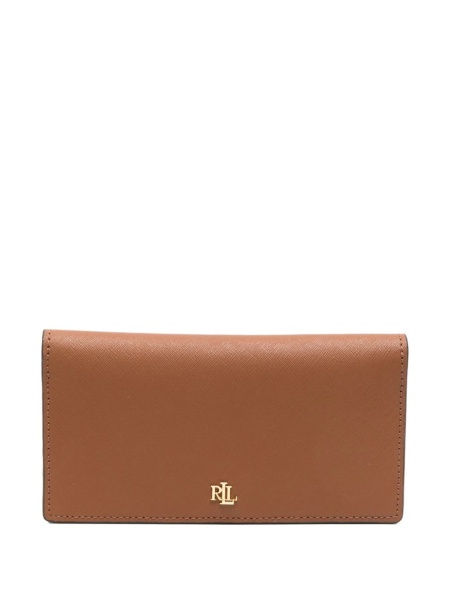 Portofel Ralph Lauren maro din poliuretan si piele
