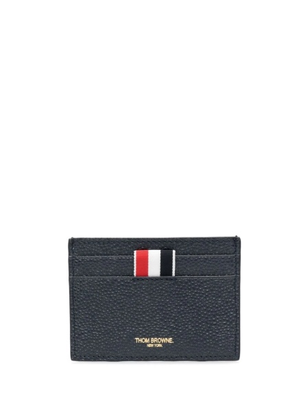 Portofel Thom Browne negru din piele