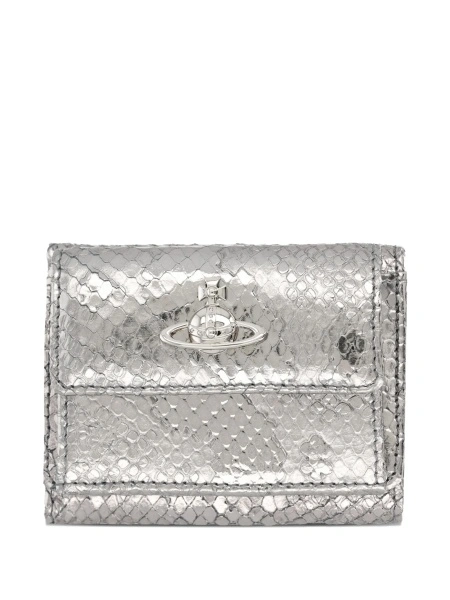 Portofel Vivienne Westwood argintiu din piele