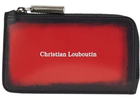 Portofele Brushed leather 'Canopy' card holder