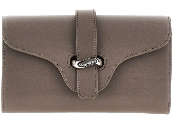 Portofele Leather clutch with chain