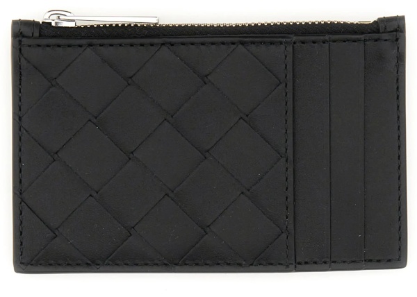Portofele Woven Card Holder With Zipper