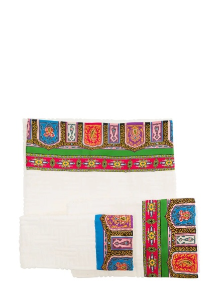 Prosoape TOWEL SET 5 PIECES with colorful details White Unisex