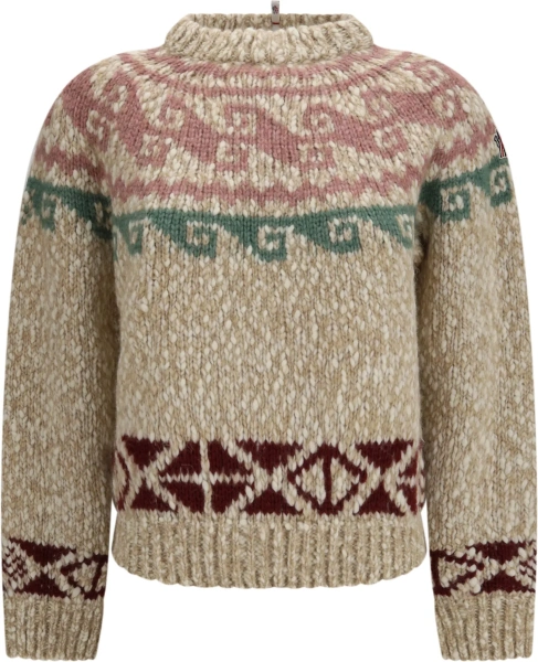 Pulover Geometric jacquard wool-blend Sweater