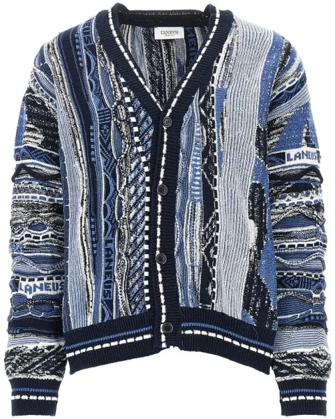 Pulover Jacquard knit cardigan