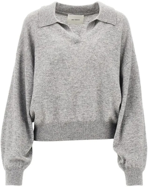 Pulover 'Katriel' cashmere knitted polo shirt