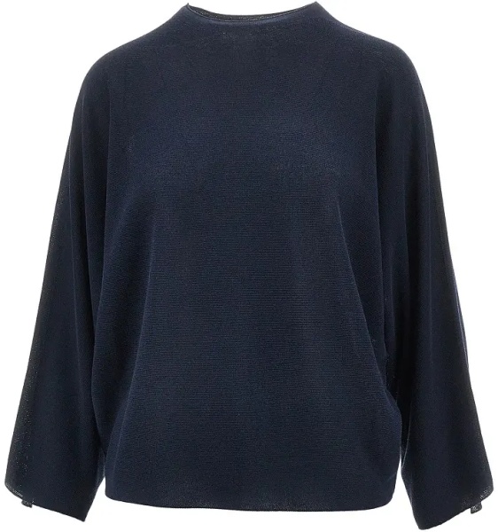Pulover Knitted top with batwing sleeves
