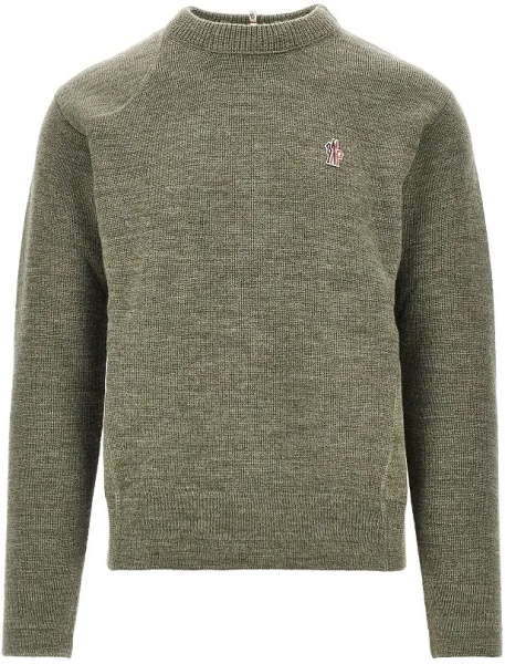 Pulover Logo patch wool sweater