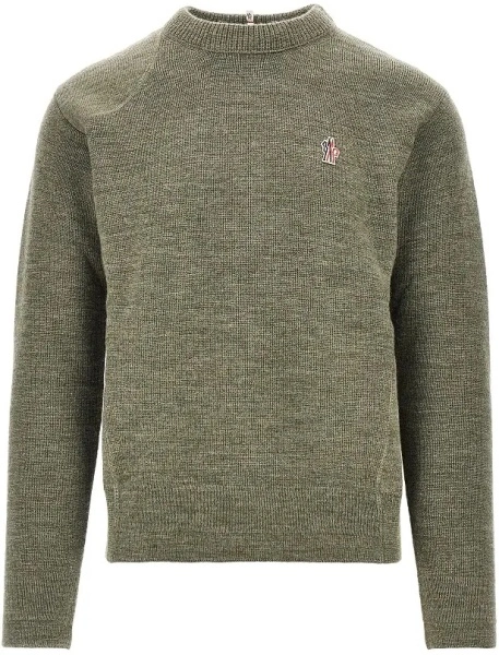 Pulover Logo patch wool sweater