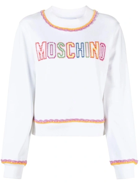 Pulover Moschino alb