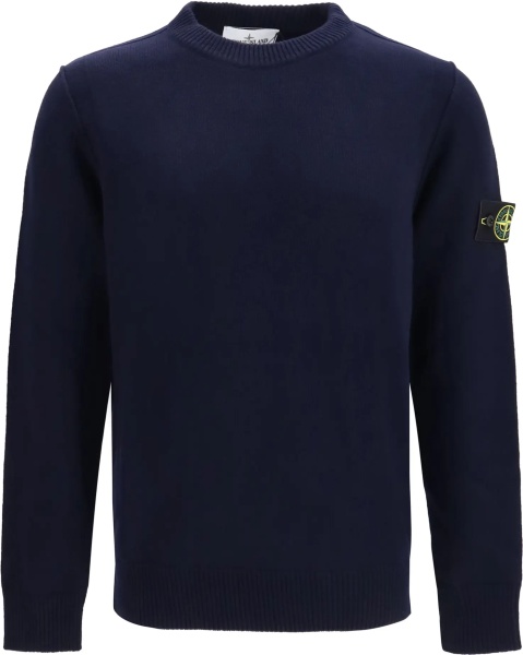 Pulover Sweater crewneck with logo patch on the sleeve