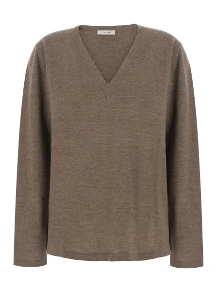 Pulover THE ROW maro din casmir