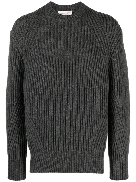 Pulover tricotat Alexander McQueen gri