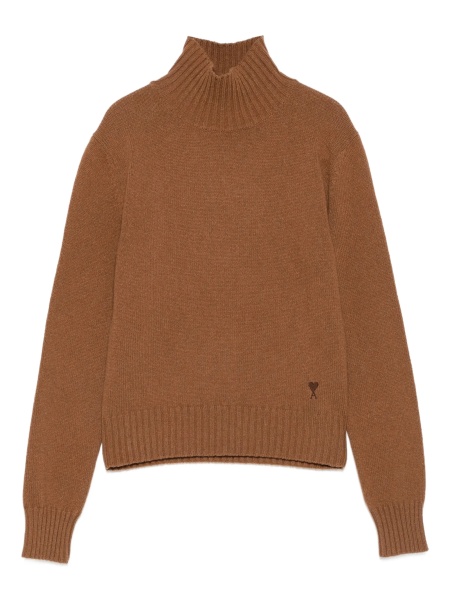 Pulover tricotat AMI Paris ami de coeur maro
