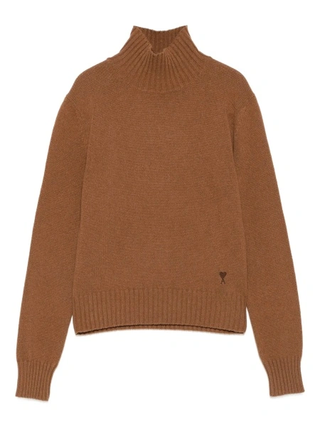 Pulover tricotat AMI Paris ami de coeur maro