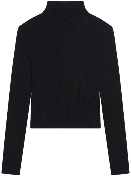 Pulover tricotat Balenciaga negru