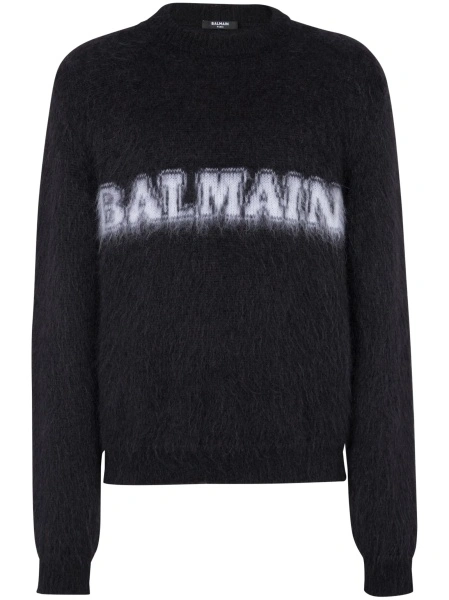 Pulover tricotat Balmain negru