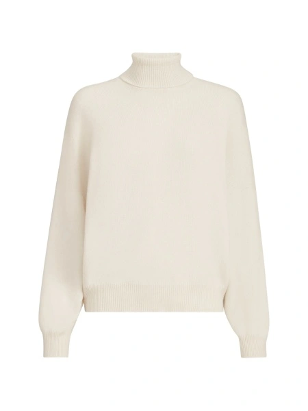 Pulover tricotat Brunello Cucinelli neutru