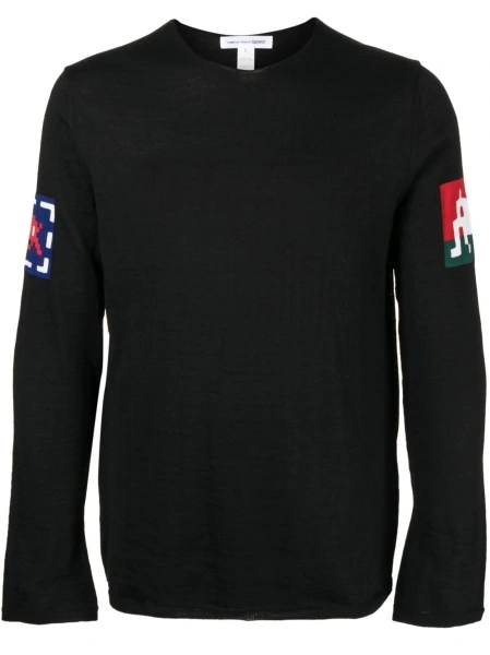 Pulover tricotat Comme des Garçons negru