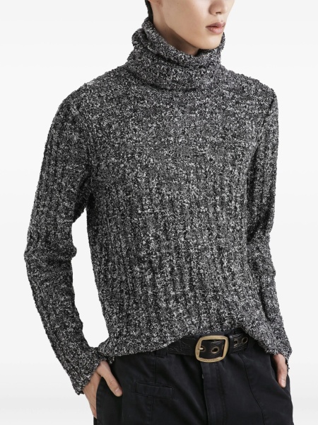 Pulover tricotat Dolce & Gabbana alb